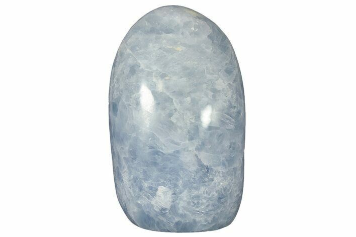 Polished, Free-Standing Blue Calcite - Madagascar #220337